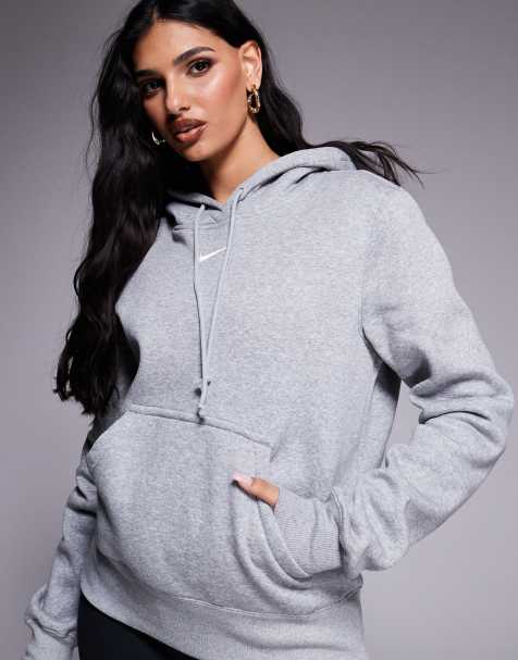 Nike Phoenix Fleece hoodie in grey - view 1