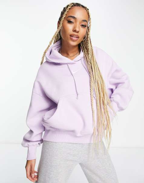 Nike Phoenix Fleece hoodie in lilac - view 1