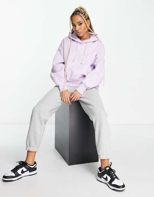 Nike Phoenix Fleece hoodie in brown, ASOS