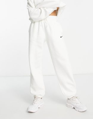 Nike Phoenix Fleece Sweatpants In White