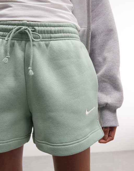 Nike – Phoenix Fleece – Kakifärgade shorts , 4 av 5