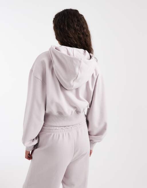 Nike – Phoenix Fleece – Kapuzenjacke in Flieder mit Reißverschluss, 4 von 4