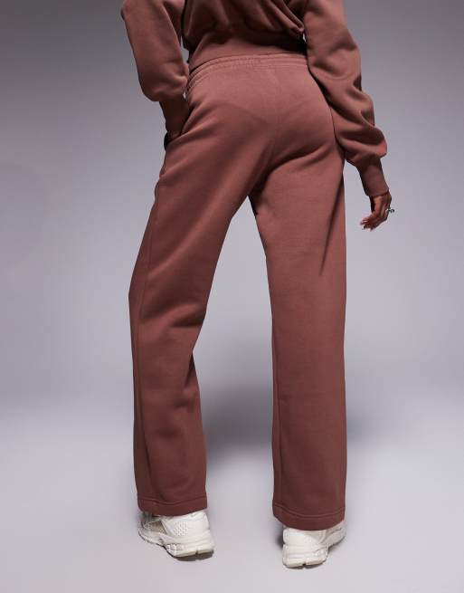 Nike Phoenix Fleece open hem sweatpants in brown, 5 of 5