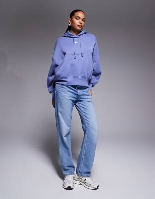 Nike Phoenix Fleece Over-oversized Hoodie In Blue