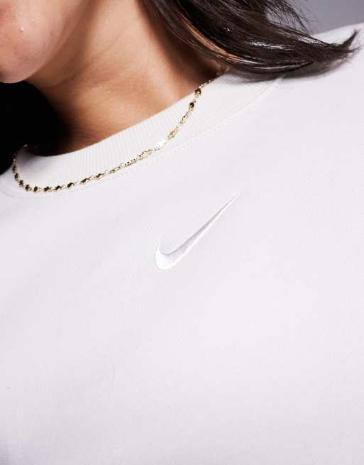 Nike Phoenix Fleece over-oversized sweatshirt in beige