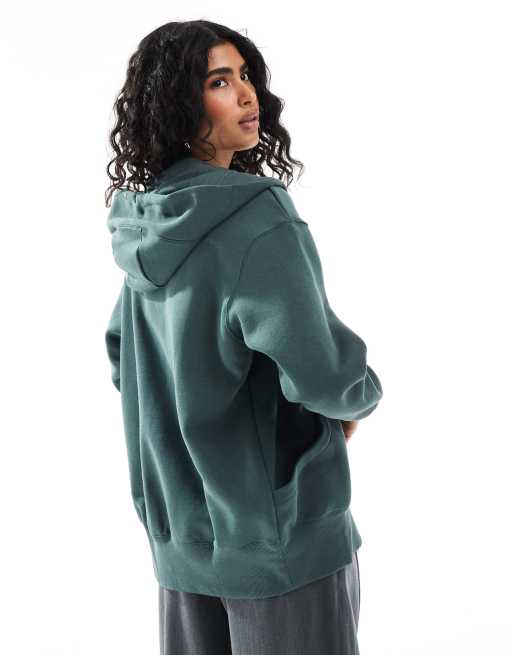 Nike Phoenix fleece oversized 1/2 zip hoodie in vintage green | ASOS