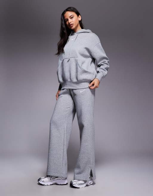 Nike Phoenix Fleece oversized hoodie in gray | ASOS