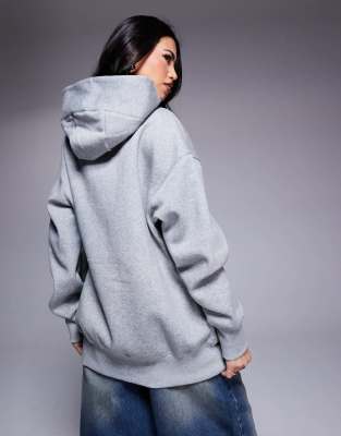 Nike Phoenix Fleece oversized hoodie in gray