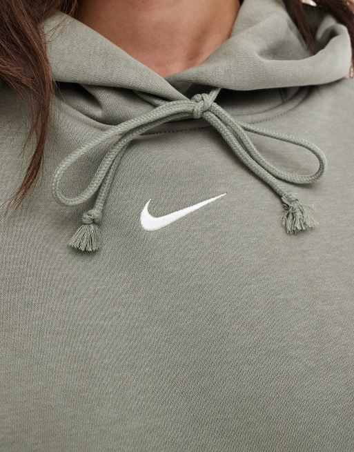Nike Phoenix Fleece oversized hoodie in khaki ASOS