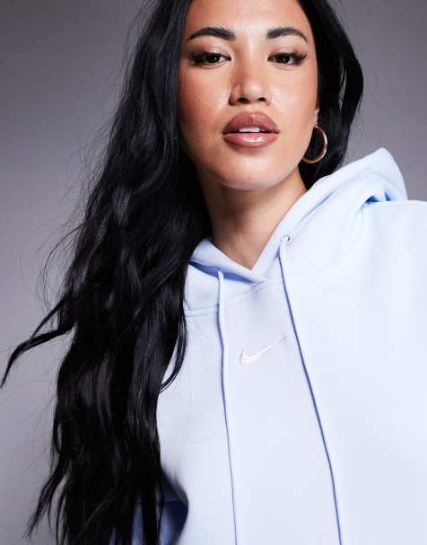 Nike Phoenix Fleece oversized hoodie in light blue - view 1