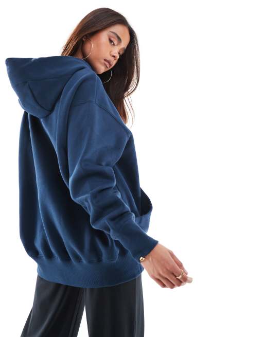 Nike Phoenix Fleece oversized hoodie in navy | ASOS