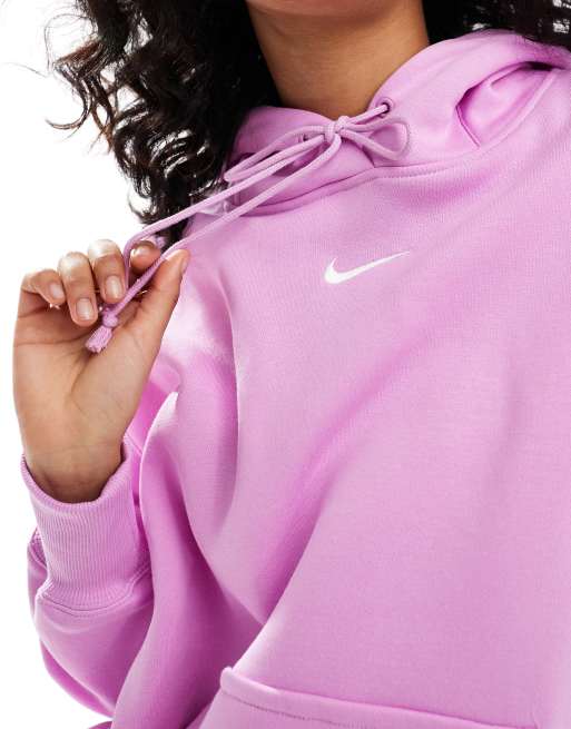 Nike Phoenix Fleece oversized hoodie in pink