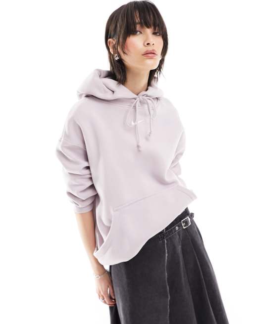 Nike Phoenix Fleece oversized hoodie in violet ASOS