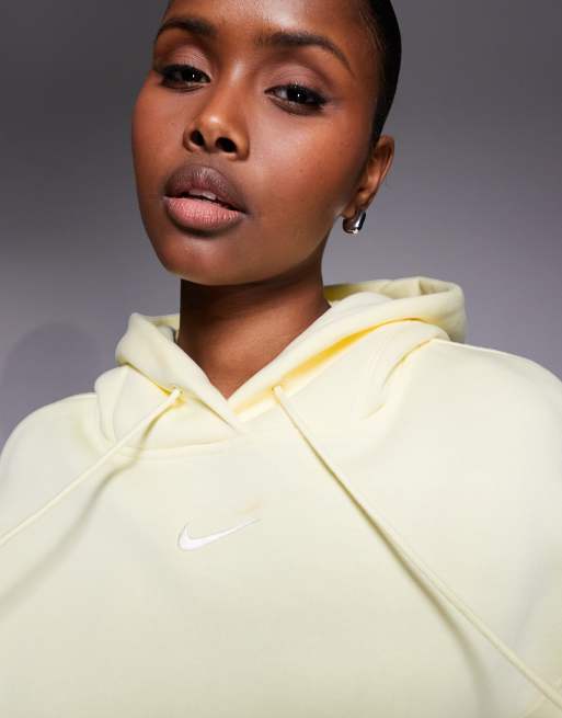 Nike Phoenix Fleece oversized hoodie in yellow, 3 of 4