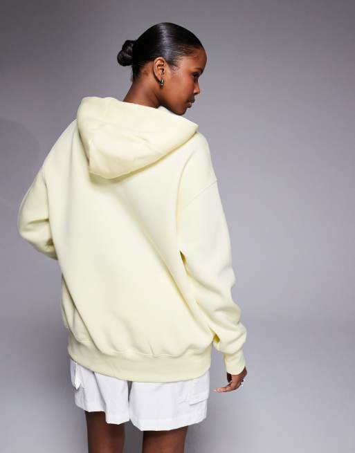 Nike Phoenix Fleece oversized hoodie in yellow, 4 of 4