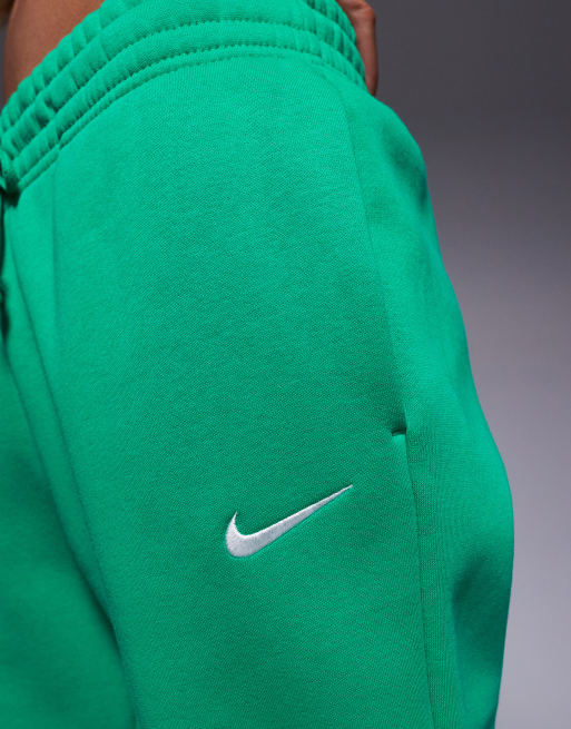 Nike - Phoenix - Fleece oversized joggingbroek met halfhoge taille in groen, 3 van 5