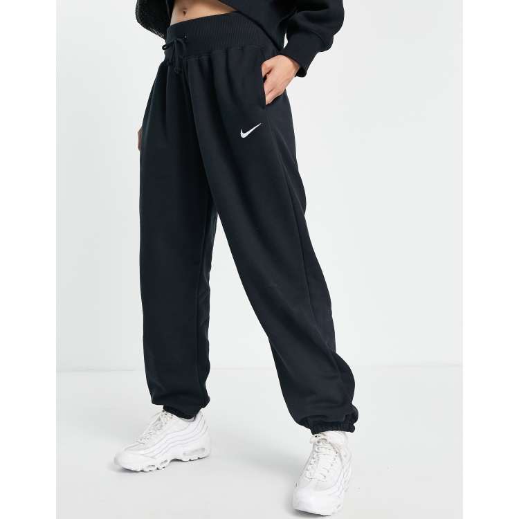 Nike Midi Swoosh phoenix fleece joggers in moon fossil, ASOS