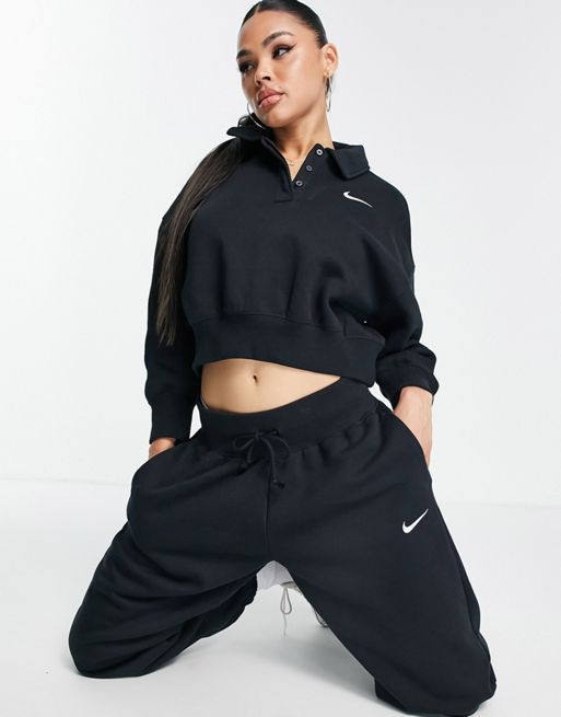 Black Nike Phoenix Fleece Oversized Joggers - JD Sports Global