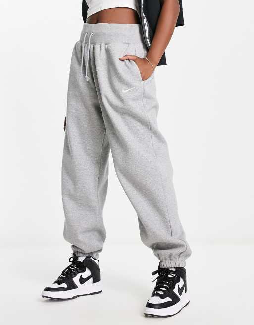 Nike Phoenix Fleece wide sweatpants in gray - gray