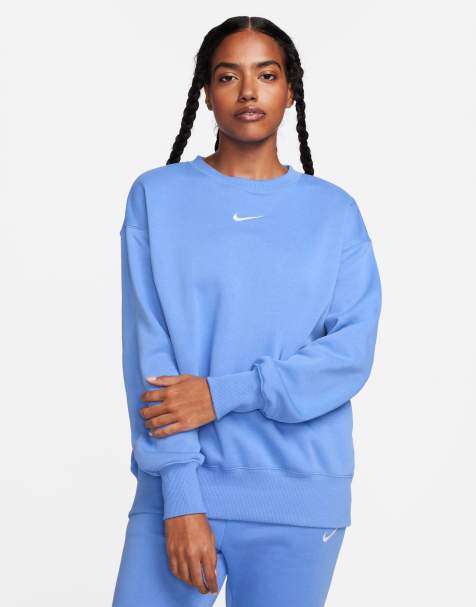 Nike WOMENS ESSENTIAL OVERSIZED FLEECE SWEATSHIRT - Navy