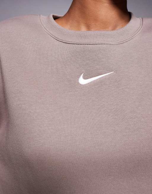 Nike Phoenix Fleece oversized sweatshirt in brown