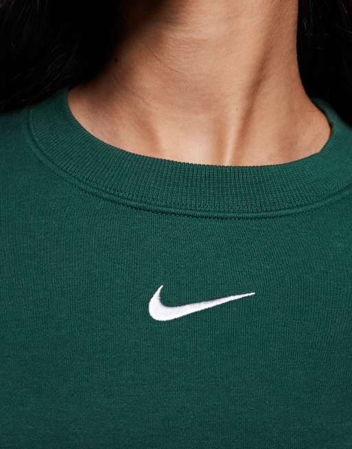 Nike Phoenix Fleece oversized sweatshirt in green, 2 of 4