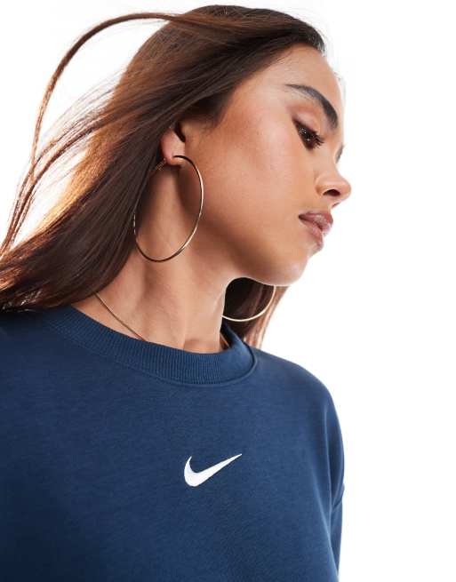 Nike Phoenix Fleece oversized sweatshirt in navy