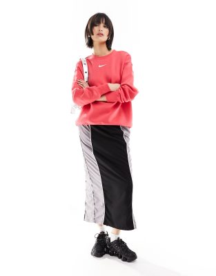 Nike Phoenix Fleece oversized sweatshirt in pink