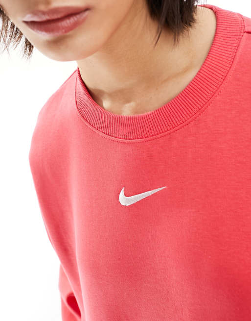 Nike Phoenix Fleece oversized sweatshirt in pink ASOS