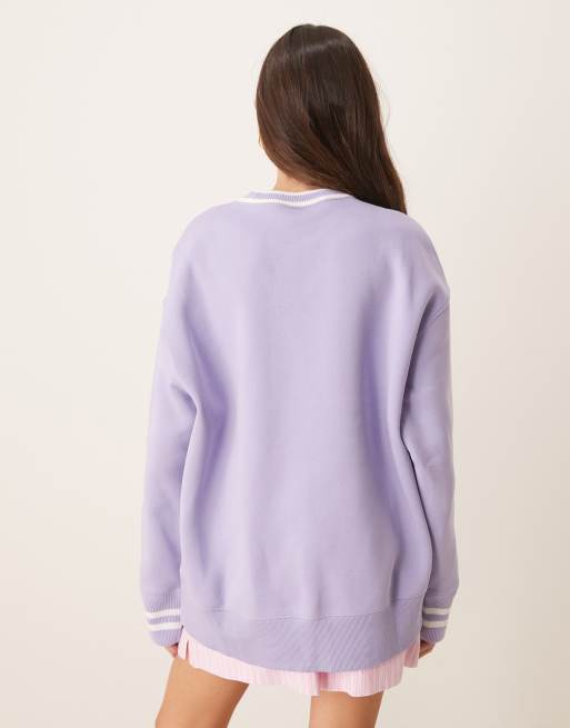 Nike Phoenix Fleece oversized sweatshirt in purple 
