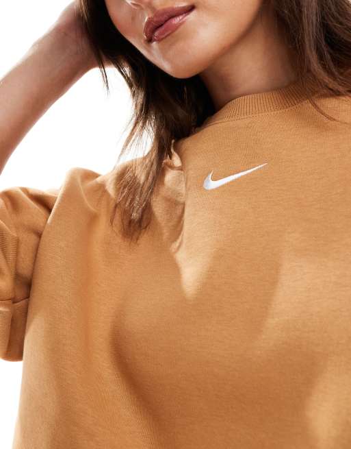 Nike sweater tan sale