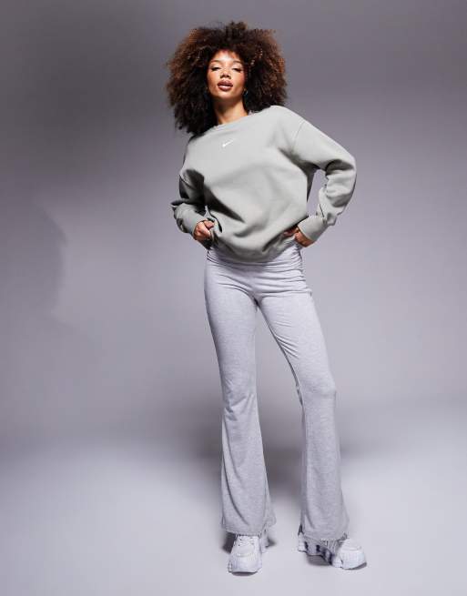Nike Phoenix Fleece oversized sweatshirts in khaki