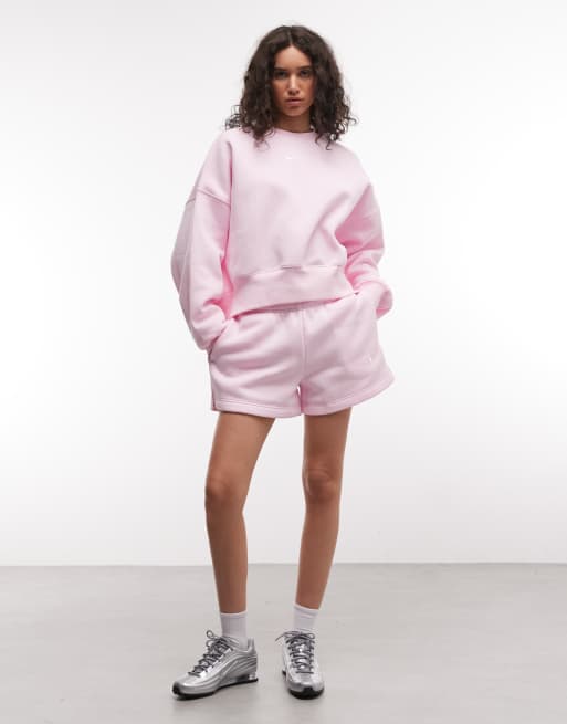 Nike - Phoenix Fleece - Short - Rose clair , 3 de 5