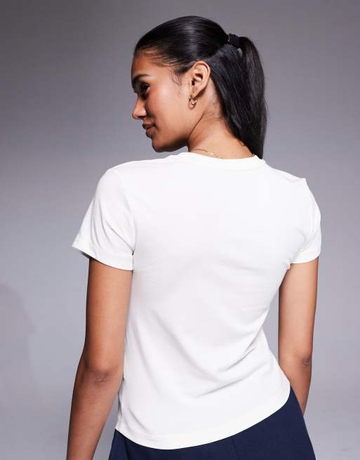 Nike Phoenix Fleece slim graphic T-shirt in off white , 4 of 4
