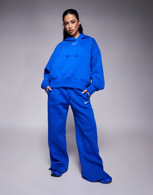 Nike Phoenix Fleece super oversized hoodie in blue | ASOS