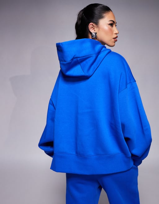 Nike Phoenix Fleece super oversized hoodie in blue | ASOS