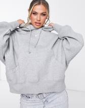 Nike Phoenix Fleece super oversized hoodie in black