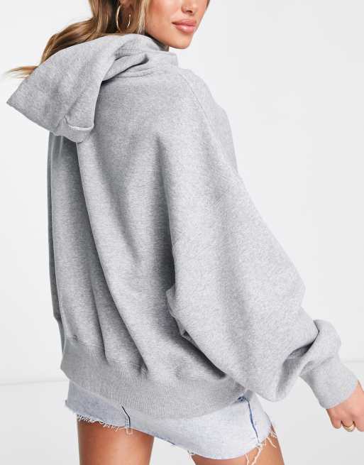 Nike Phoenix Fleece super oversized hoodie in gray