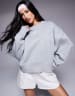 Nike Phoenix fleece super oversized sweatshirt in black