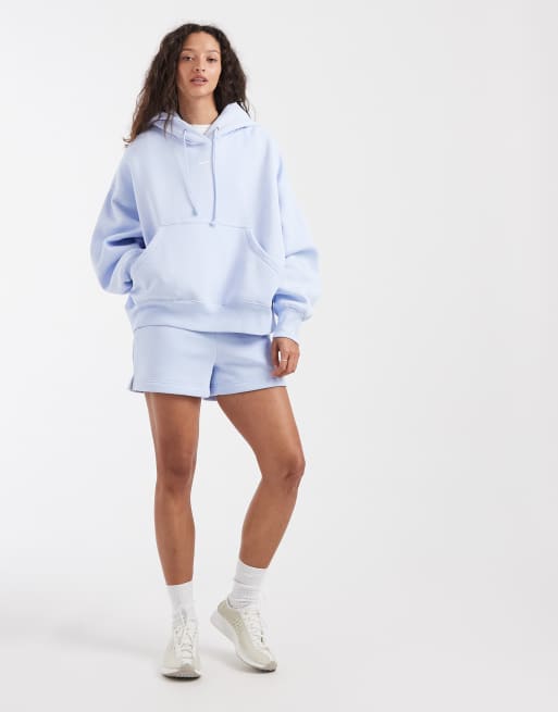 Nike - Phoenix Fleece - Sweat à capuche oversize - Bleu clair, 2 de 4