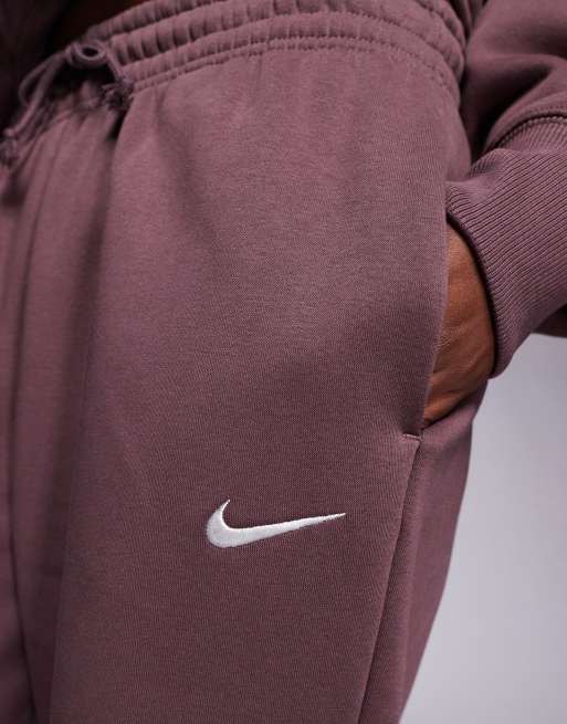 Nike Phoenix Fleece sweatpants in brown , 3 of 5