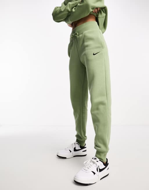 Nike skinny joggers store sage green