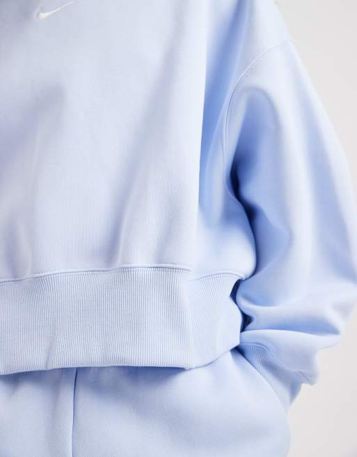 Nike – Phoenix Fleece – Sweatshirt in Hellblau mit extremer Oversize-Passform , 4 von 4