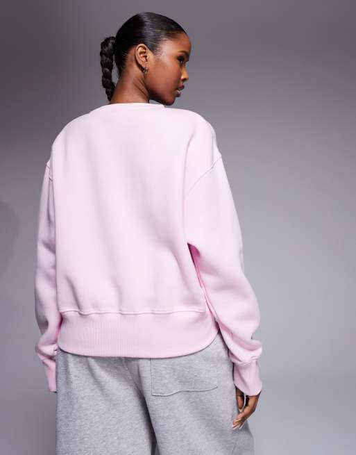 Nike Phoenix Fleece sweatshirt in pink, 4 of 4