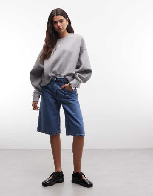 Nike – Phoenix Fleece – Szara bluza oversize, 2 z 4