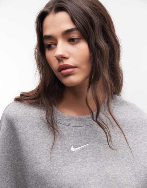 Nike – Phoenix Fleece – Szara bluza oversize, 3 z 4