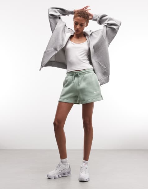 Nike – Phoenix Fleece – Szorty w kolorze khaki - view 1
