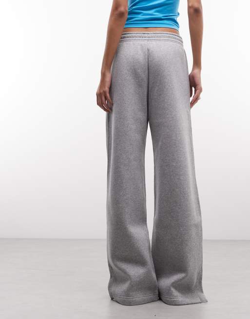 Nike Phoenix - Grå højtaljede joggingbukser med lige ben i fleece, 5 af 5