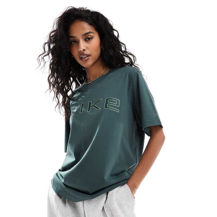 Nike Phoenix logo T-shirt in dark green | ASOS