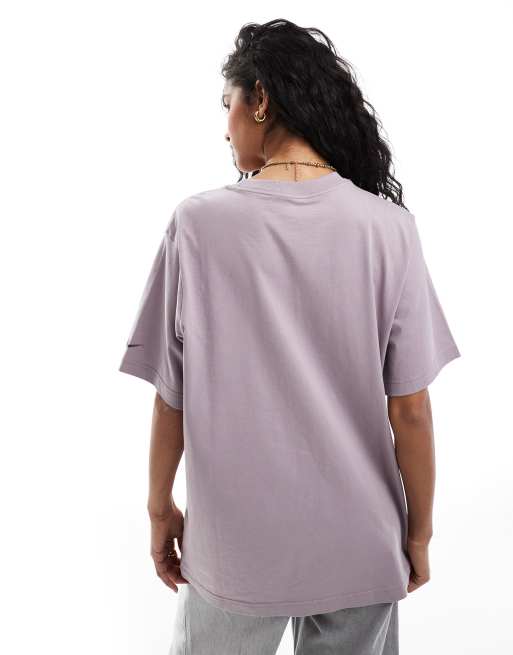Nike Phoenix logo T-shirt in light purple | ASOS